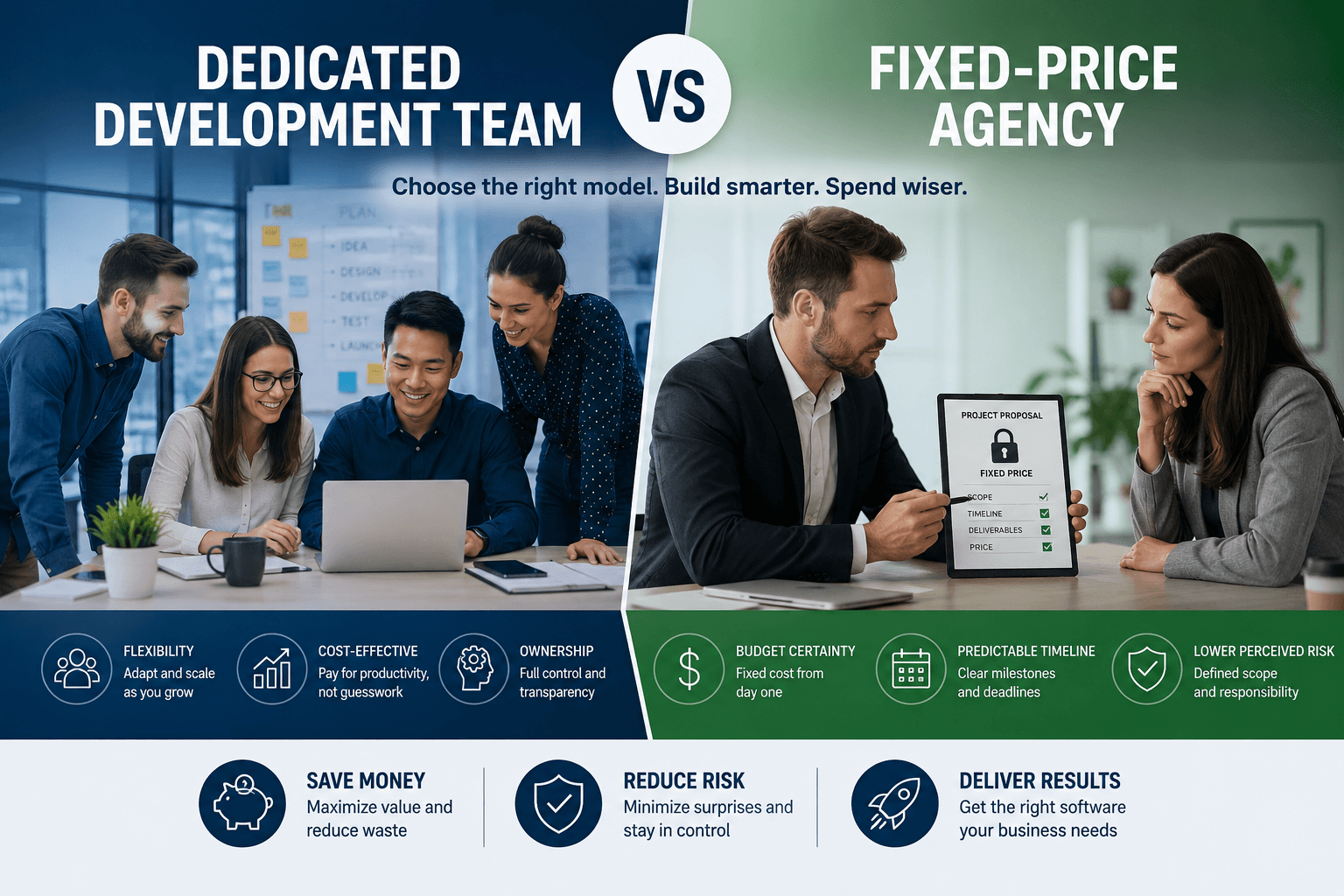 Dedicated Team vs. Fixed-Price Agency: Which Fits You?