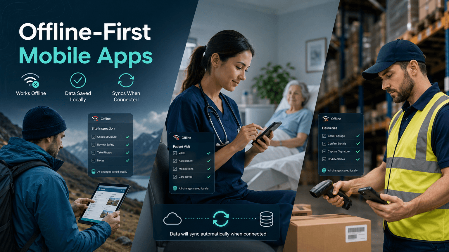 Offline-First Mobile Apps for Field and Healthcare Teams