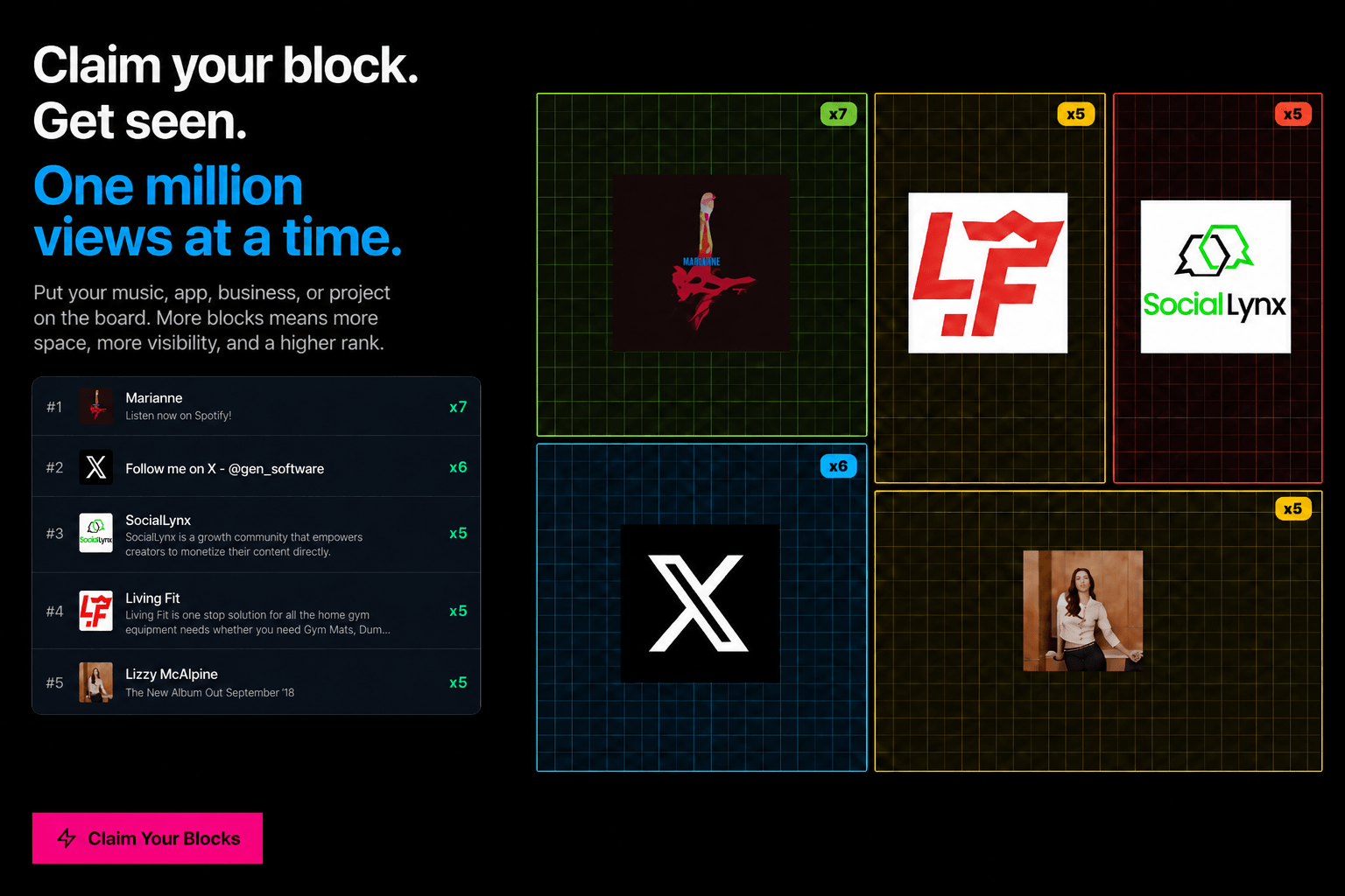 From Shelf to Shipped: Building TheMillionBlocks